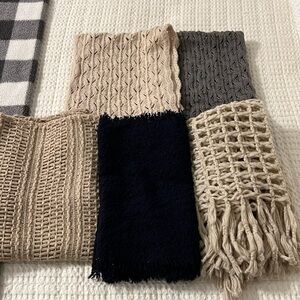 Winter infinity scarves 5 total